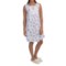 9825Y_3 Carole Hochman Hydrangea Garden Short Nightgown - Sleeveless (For Women)