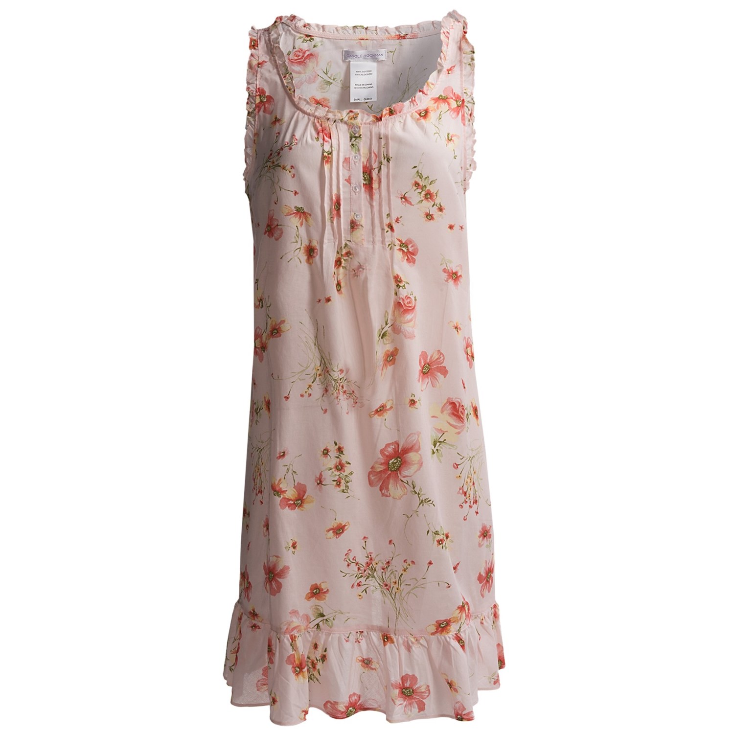 Carole Hochman Ruffled Nightgown - Cotton, Sleeveless (For Women ...