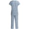 8284V_2 Carole Hochman Sleep Tight Pajamas - Capris, Short Sleeve (For Women)