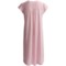 7340U_2 Carole Hochman Smocked Jersey Nightgown - Short Sleeve (For Women)