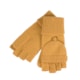 Carolina Amato Classic Pop Top Mitten Gloves - Lambswool-Angora (For Women)