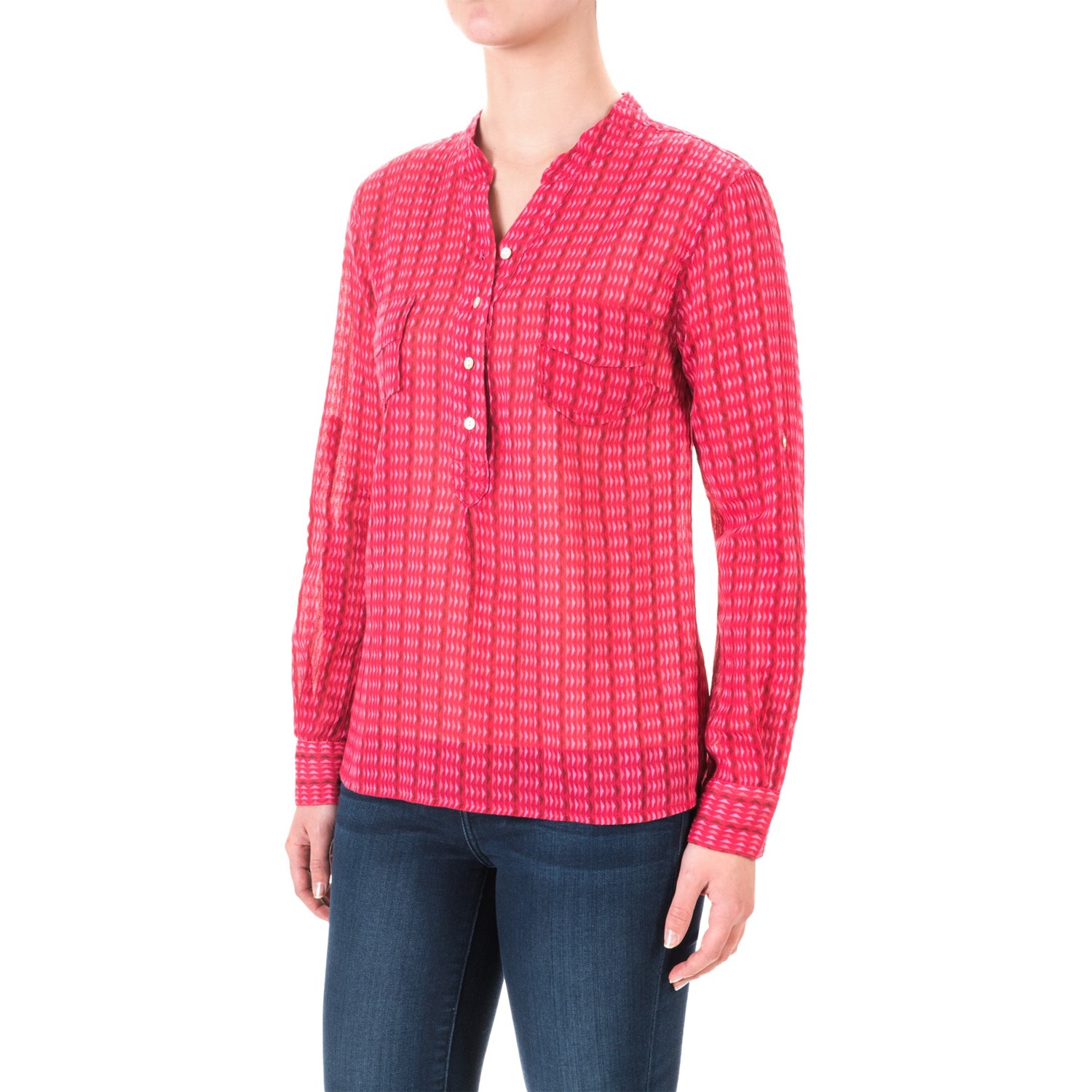 carve designs dylan gauze shirt women s