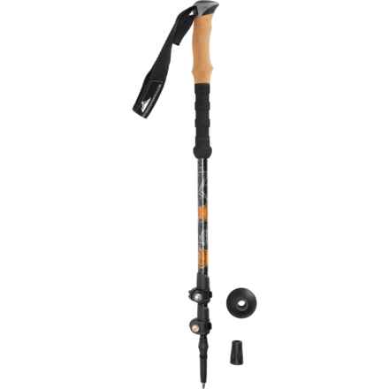 CASCADE MOUNTAIN TECH Aluminum Quick-Lock Trekking Pole - Single in Black