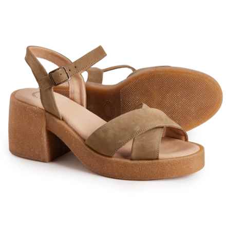 Ca'Shott Casemily Cross Sandals - Leather (For Women) in Olive Cross