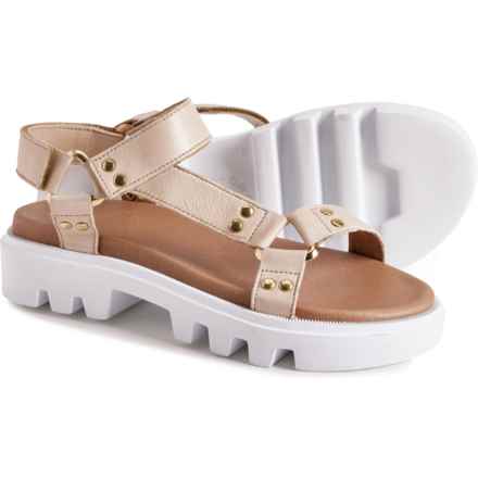 Ca'Shott Made in Portugal Caalison Chunky Sandals - Leather (For Women) in Calcare