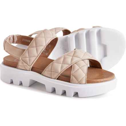 Ca'Shott Made in Portugal Caalison Chunky Sandals - Leather (For Women) in Calcare