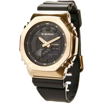 Casio G-Shock Analog-Digital Watch - 45.9 mm, Resin Strap in Gold/Black