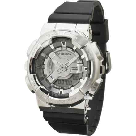 Casio G-Shock Analog-Digital Watch - 46 mm, Resin Strap in Silver/Black