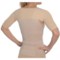 7032W_2 CASS Shapewear Lucky Back Shirt - 3/4 Sleeve (For Women)