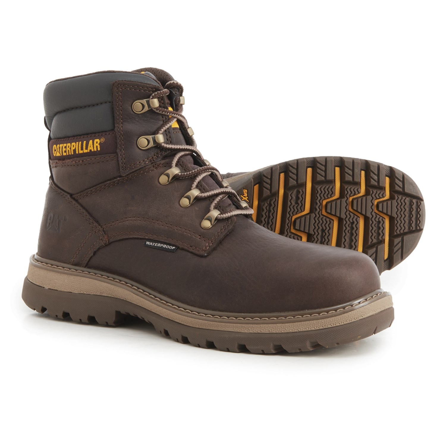 caterpillar fairbanks men's steel toe work boots