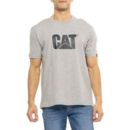 Caterpillar Kasmondu T-Shirt - Short Sleeve in Heather Grey