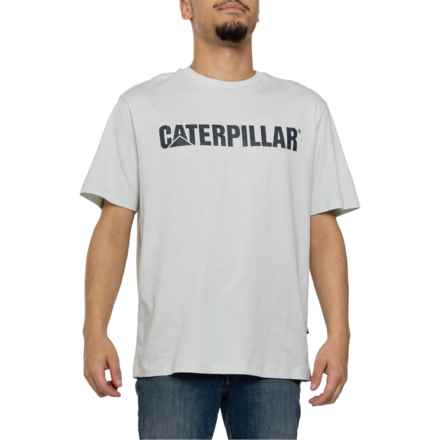 Caterpillar Kavi Logo T-Shirt - Short Sleeve in Sky Light