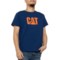 Caterpillar Original Fit Logo T-Shirt - Short Sleeve in Estate Blue