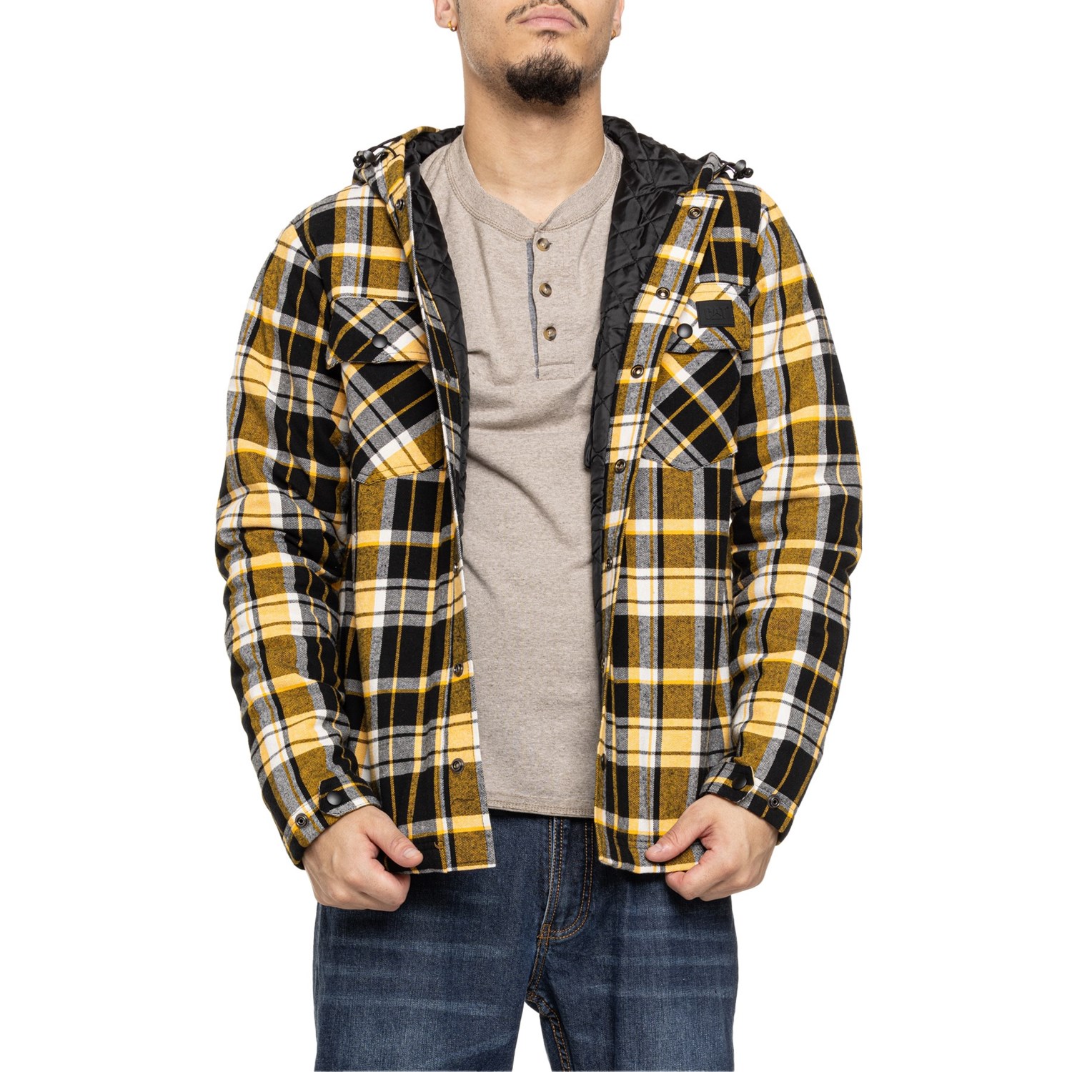 Hooded insulated flannel online