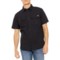 Caterpillar Solid Foundation Woven Shirt - Short Sleeve in Pitch Black