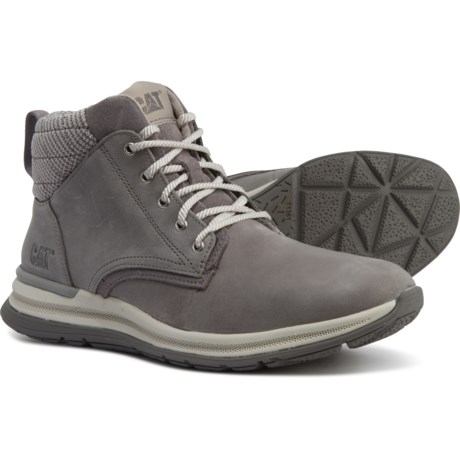 grey caterpillar boots