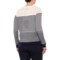 443JY_2 Catherine Malandrino Striped Pullover Shirt - Merino Wool, Long Sleeve (For Women)