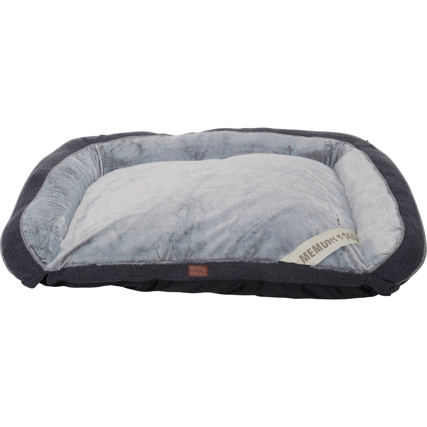 Celebrity Pet Grey MemoryFoam Bolster Bed 36x27” Save 20