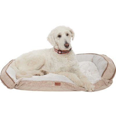 large bolster dog bed