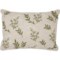 CELERIE KEMBLE Embroidered Wild Flowers Throw Pillow - 14x20” in Natural