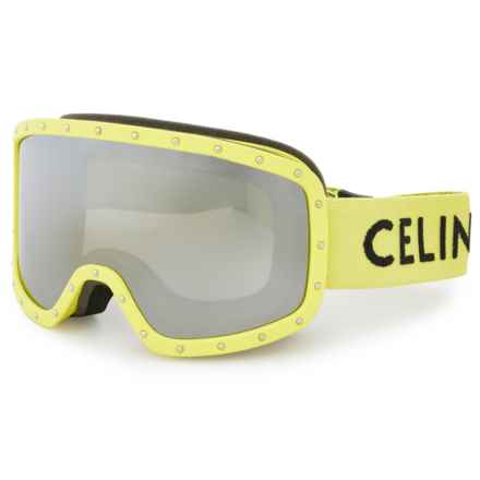Celine Made in Italy Snow Goggles (For Women) in Yellow/Yellow/Smoke