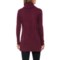 287WU_2 CG Cable & Gauge High-Low Turtleneck Sweater (For Women)