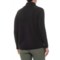 583WD_2 CG Sport Black Fleece Mock Wrap - Zip Neck, Long Sleeve (For Women)