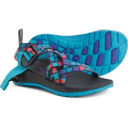 Chaco Boys and Girls ZX1 EcoTread Sports Sandals in Break Teal