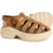 Chaco CushForm Fisherman Platform Sandals - Leather (For Women) in Cabin
