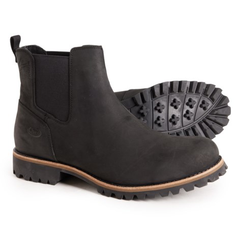 Chaco Fields Chelsea Boots - Waterproof, Suede (For Men) in Black