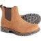 Chaco Fields Chelsea Boots - Waterproof, Suede (For Men) in Maple Brown Suede