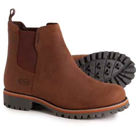 Chaco Fields Chelsea Boots - Waterproof, Suede (For Women) in Chestnut Brown