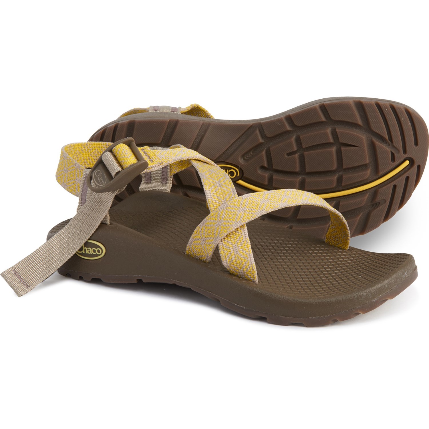 yellow chaco sandals