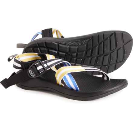 Chaco Girls ZX1 EcoTread Sport Sandals in Blue/Yellow