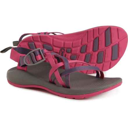 Chaco Girls ZX1 EcoTread Sport Sandals in Magenta Jam