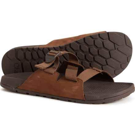 Chaco Lowdown Slide Sandals - Leather (For Men) in Otter