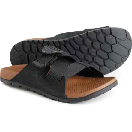 Chaco Lowdown Slide Sandals - Leather (For Women) in Black