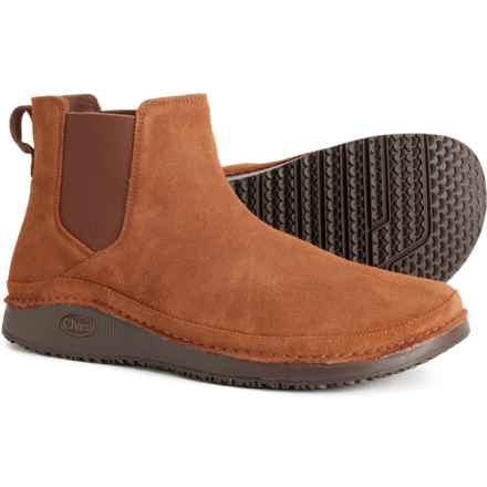 Chaco Paonia Chelsea Boots - Suede (For Men) in Cinnamon Brown