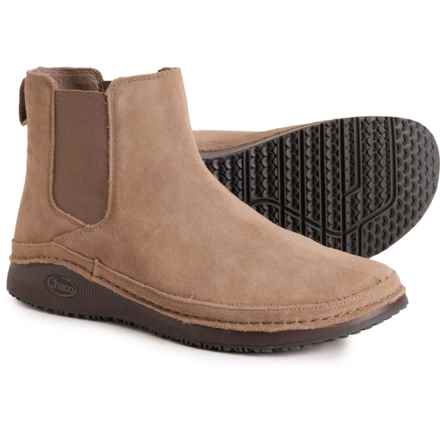 Chaco Paonia Chelsea Boots - Suede (For Women) in Earth Brown