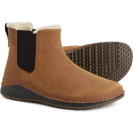 Chaco Paonia Chelsea Boots - Waterproof, Nubuck (For Women) in Tan