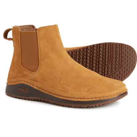 Chaco Paonia Chelsea Boots - Waterproof, Suede (For Women) in Caramel Brown