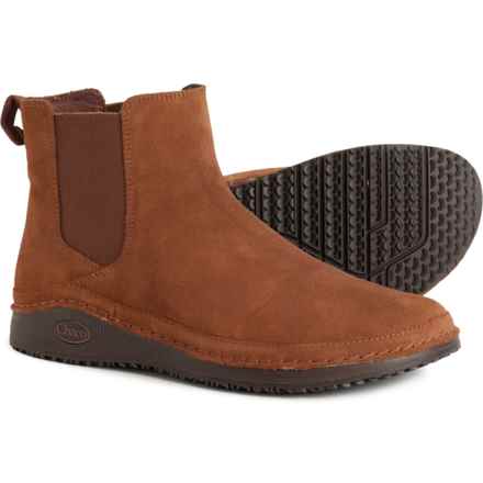 Chaco Paonia Chelsea Boots - Waterproof, Suede (For Women) in Cinnamon Brown