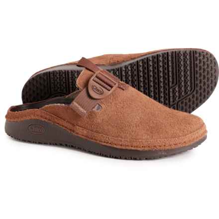 Chaco Paonia Clogs - Suede (For Women) in Cinnamon Brown