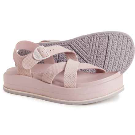 Chaco Townes Midform Sandals - Suede (For Women) in Rose Quartz