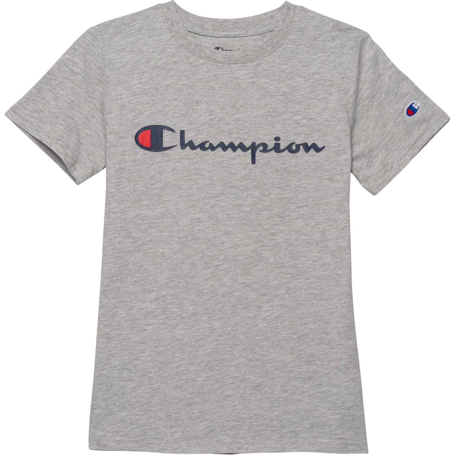 Champion Big Boys Classic Script T- Shirt - Short Sleeve