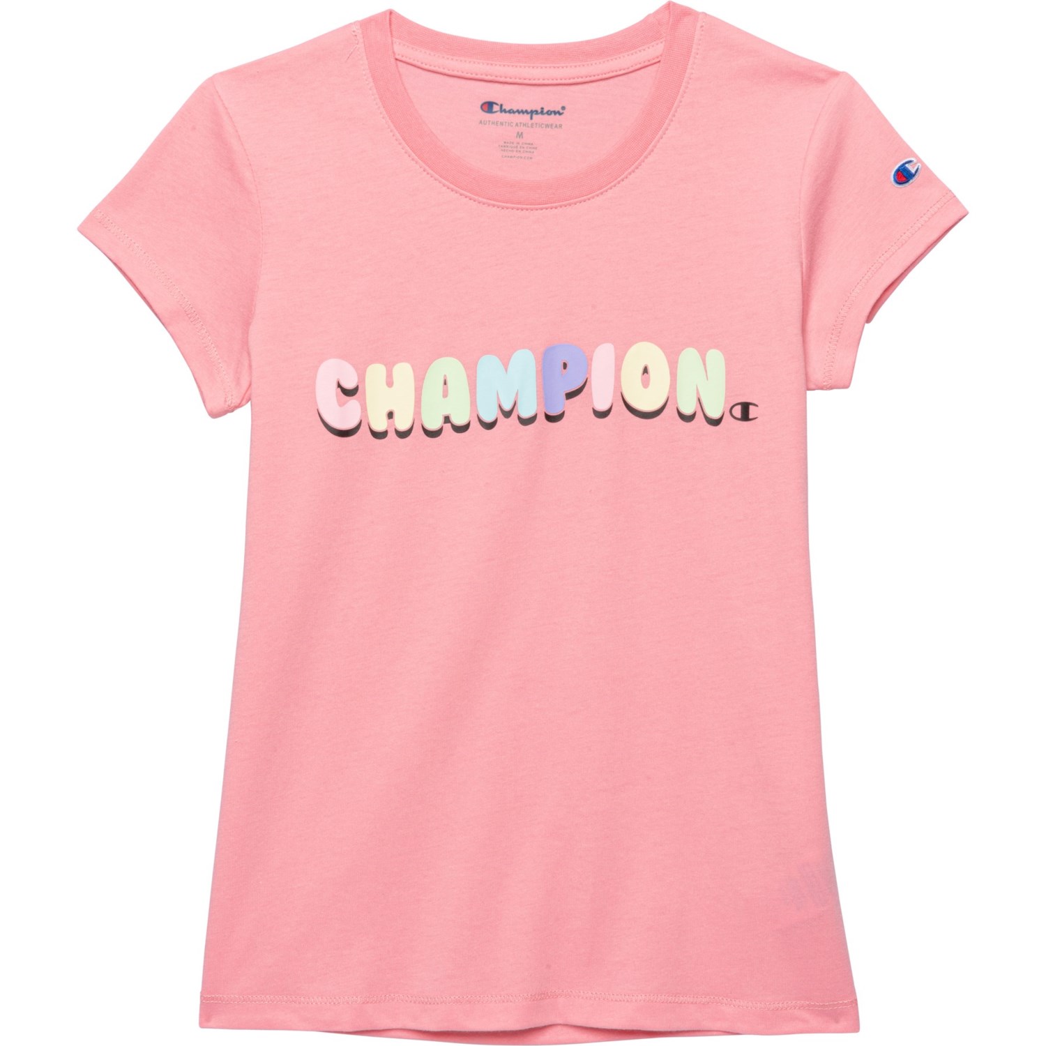 Champion Big Girls Rainbow Bubble T-Shirt - Short Sleeve