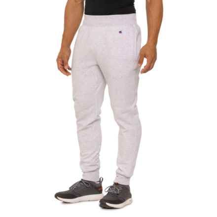 Champion Reverse-Weave Fleece Joggers in Silver Grey Heather