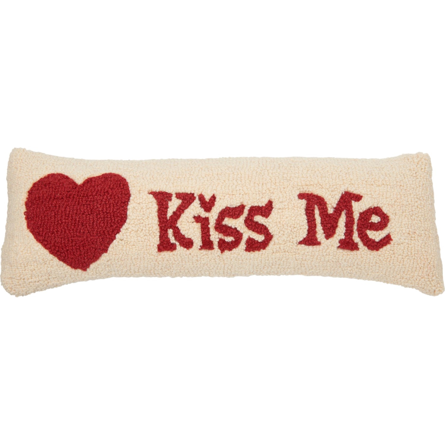 Chandler 4 Corners Kiss Me Hooked Throw Pillow 8x24 Wool