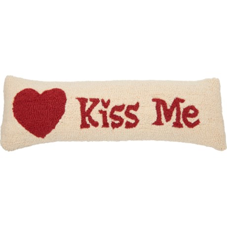 Chandler 4 Corners Kiss Me Hooked Throw Pillow 8x24 Wool