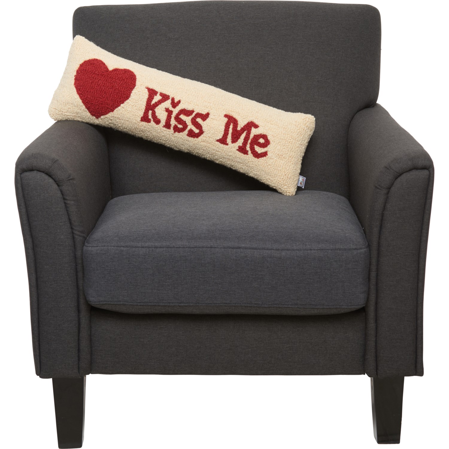 Chandler 4 Corners Kiss Me Hooked Throw Pillow 8x24 Wool